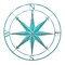 Indoor Outdoor Metal Compass Rose Wall Sculpture 39.5 Inch Diameter